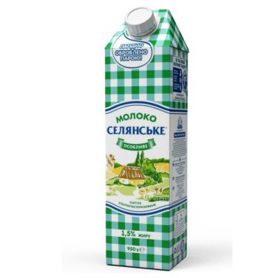 Молоко Селянське 1,5%