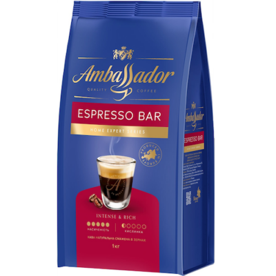 Кава Ambassador Espresso Bar в зернах 1 кг