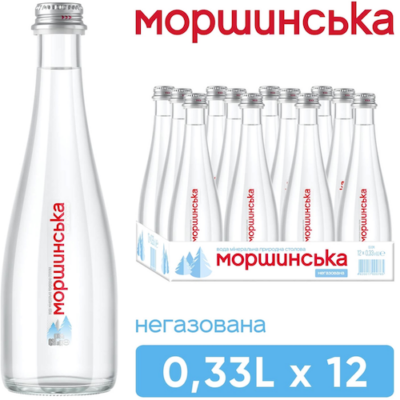 Вода Моршинська 0,33 л негазована скло