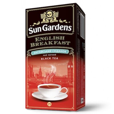 Чай чорний Sun Gardens Англійський сніданок 25 пакетів