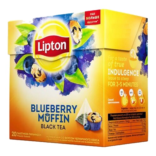 Чай Lipton Blueberry Muffin 20 пирамидок