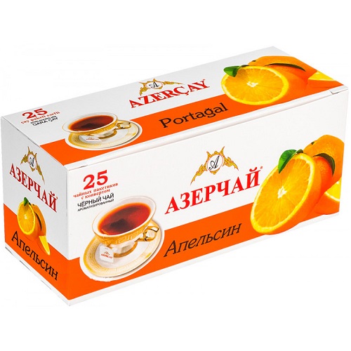 Чай Azercay черный с апельсином