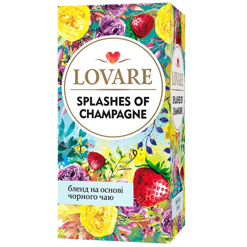 Чай Lovare Splashes of Champagne 24 пакетов