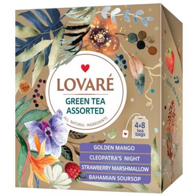 Чай зелений Lovare Green Tea Assorted 32 пакетів
