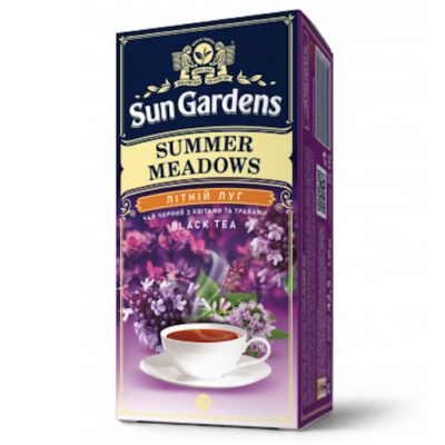 Чай чорний Sun Gardens Літній Луг 25 пакетів