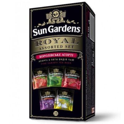 Чай асорті Sun Gardens Royal Assorted 25 пакетів