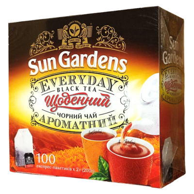 Чай чорний Sun Gardens Every Day 100 пакетів