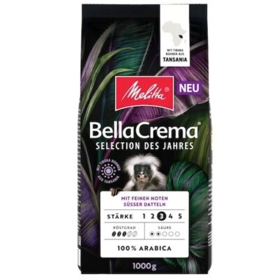 Кава Melitta BellaCrema des Jahres Tanzania в зернах 1 кг