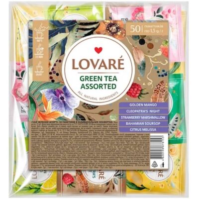 Чай зелений Lovare Green Tea Assorted 50 пакетів